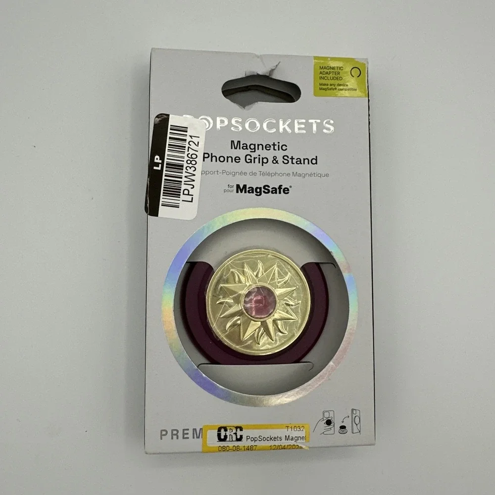 PopSockets MAGSAFE Magnetic Phone Grip Magnetic Adapter Ring Included‎